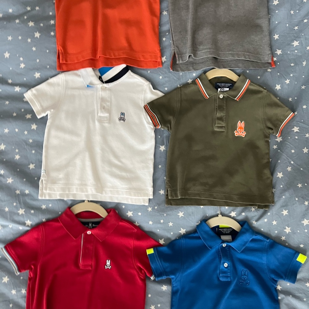 I’m selling 6 Psycho bunny shirts size 4 .In great used condition